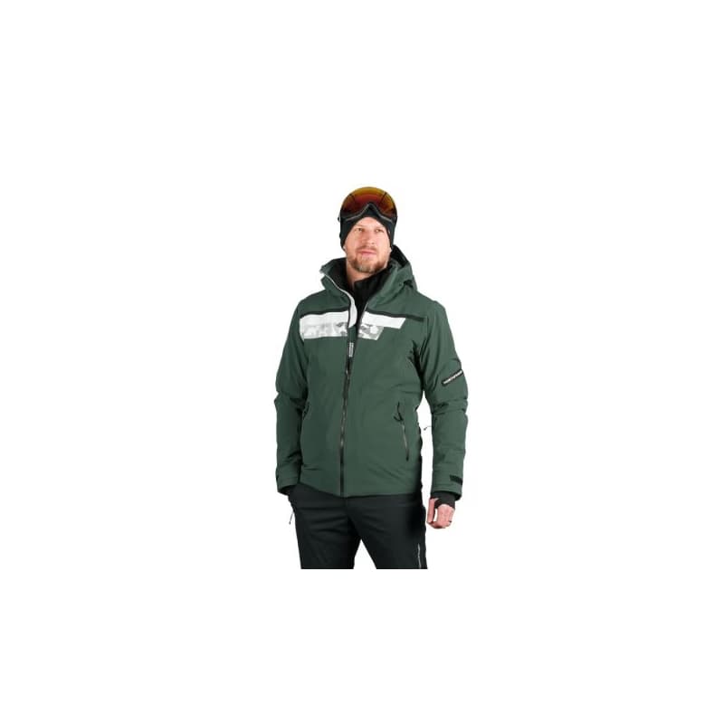 Pánska lyžiarska bunda NORTHFINDER VOLOS-550blackdarkgreen 1
