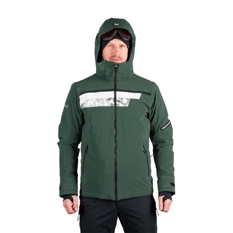 Pánska lyžiarska bunda NORTHFINDER VOLOS-550blackdarkgreen 3