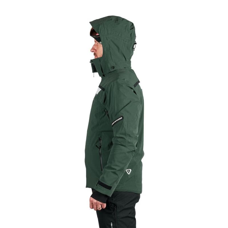 Pánska lyžiarska bunda NORTHFINDER VOLOS-550blackdarkgreen 4