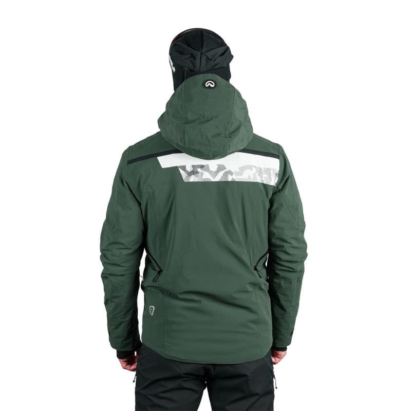 Pánska lyžiarska bunda NORTHFINDER VOLOS-550blackdarkgreen 5