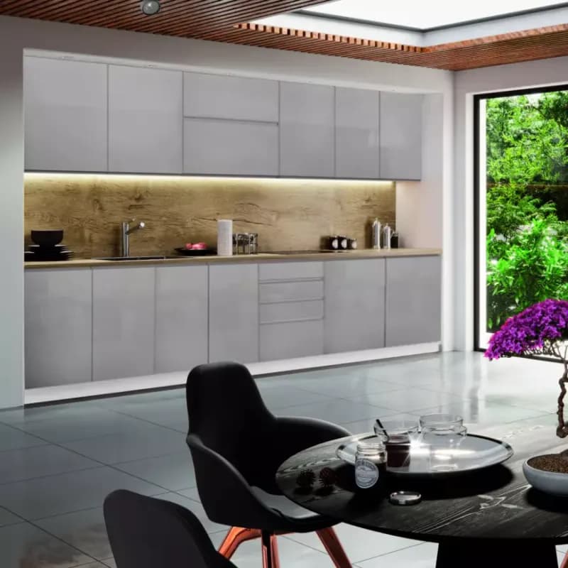 Kuchynská linka Gardena Grey 260 lakované 1