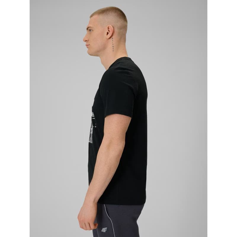 Pánske tričko s krátkym rukávom 4F TSHIRT M2660-20S-DEEP BLACK 3