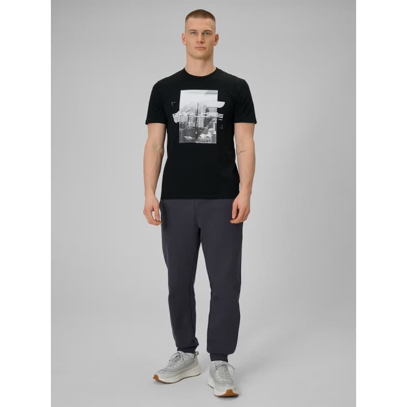 Pánske tričko s krátkym rukávom 4F TSHIRT M2660-20S-DEEP BLACK 5