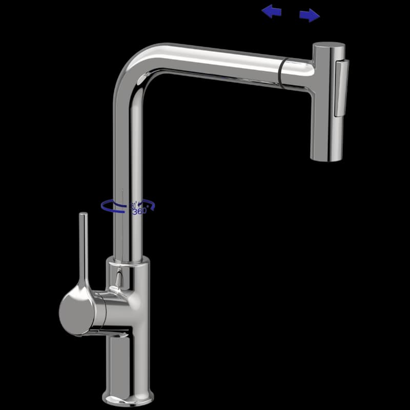 INVENA INVENA - FARSALA Drezová batéria chróm BZ-40-L01-S 3