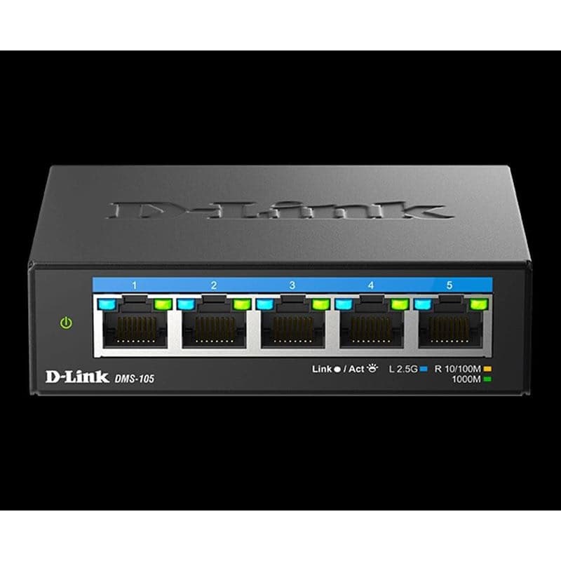 D-Link DMS-105/E 5-Port Multi-Gigabit Unmanaged Switch 1