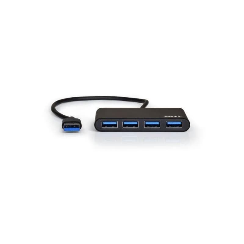 PORT HUB USB-A, 4x USB-A 3.0, čierna 2