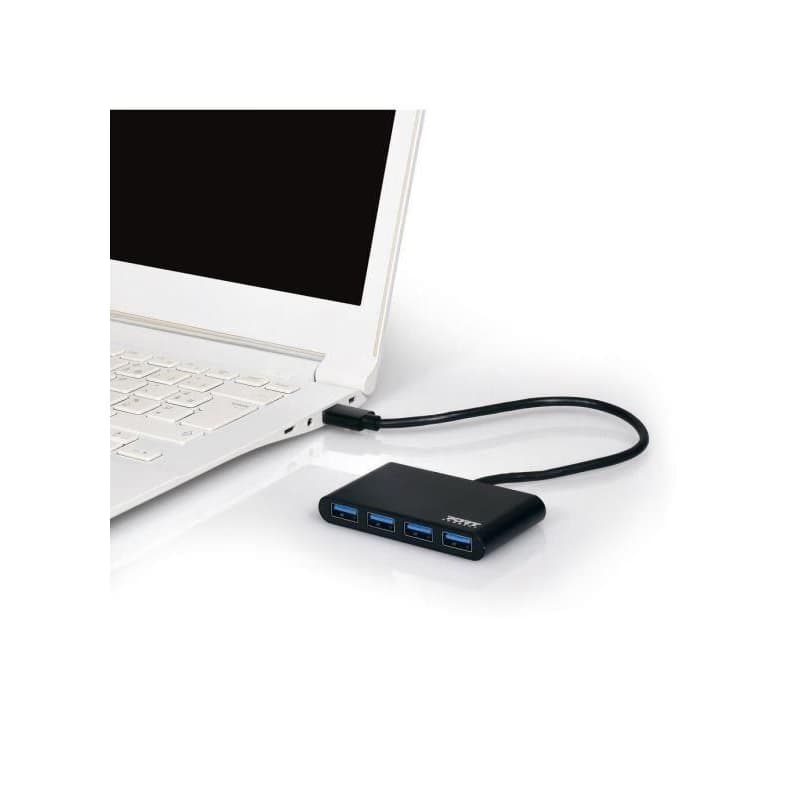 PORT HUB USB-A, 4x USB-A 3.0, čierna 3