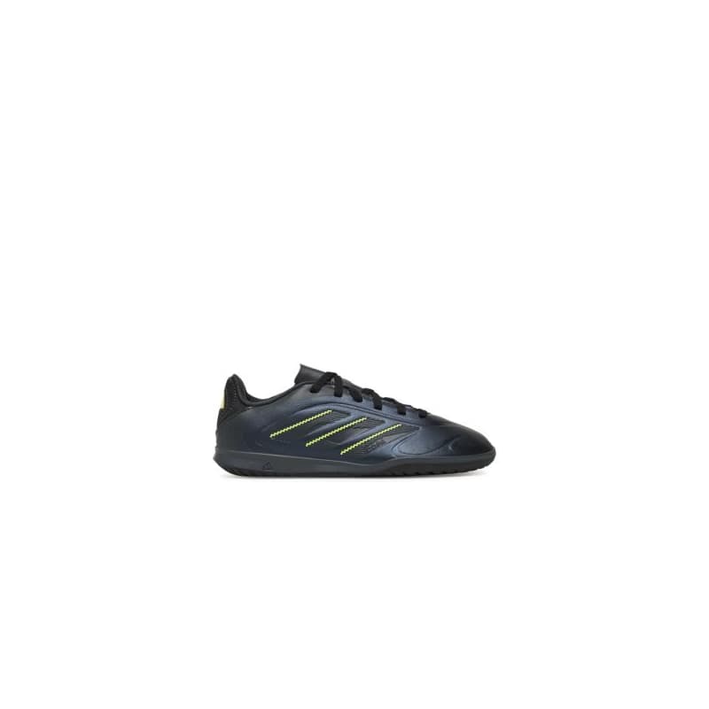Chlapčenské futbalové kopačky halové ADIDAS Copa Pure III Club K IN core black dgh solid grey lucid lemon