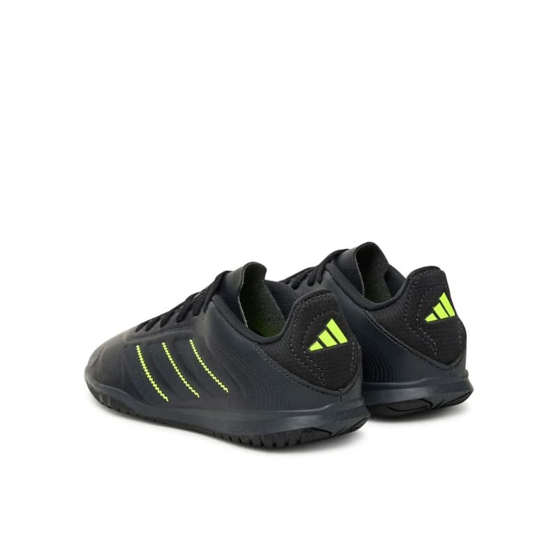 Chlapčenské futbalové kopačky halové ADIDAS Copa Pure III Club K IN core black dgh solid grey lucid lemon 4