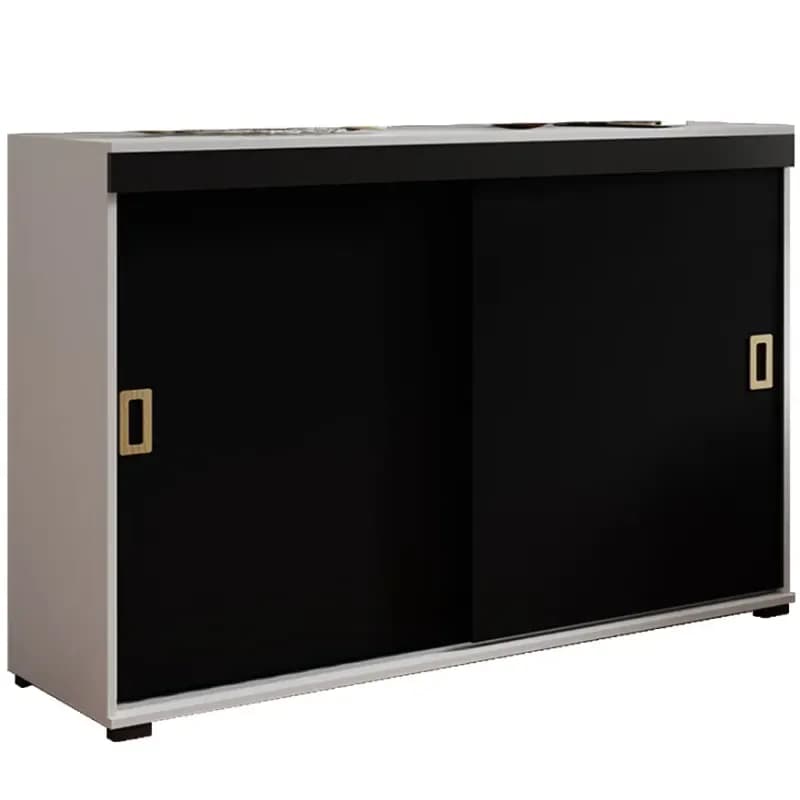 Komoda Retro 140 Biely/Čierna + Craft Rukoväte 1