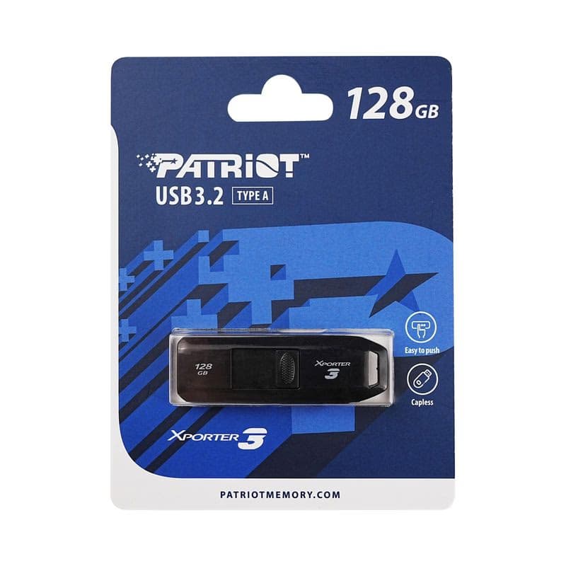 Patriot Xporter 3 Slider/128GB/USB 3.2/USB-A/Čierna 6