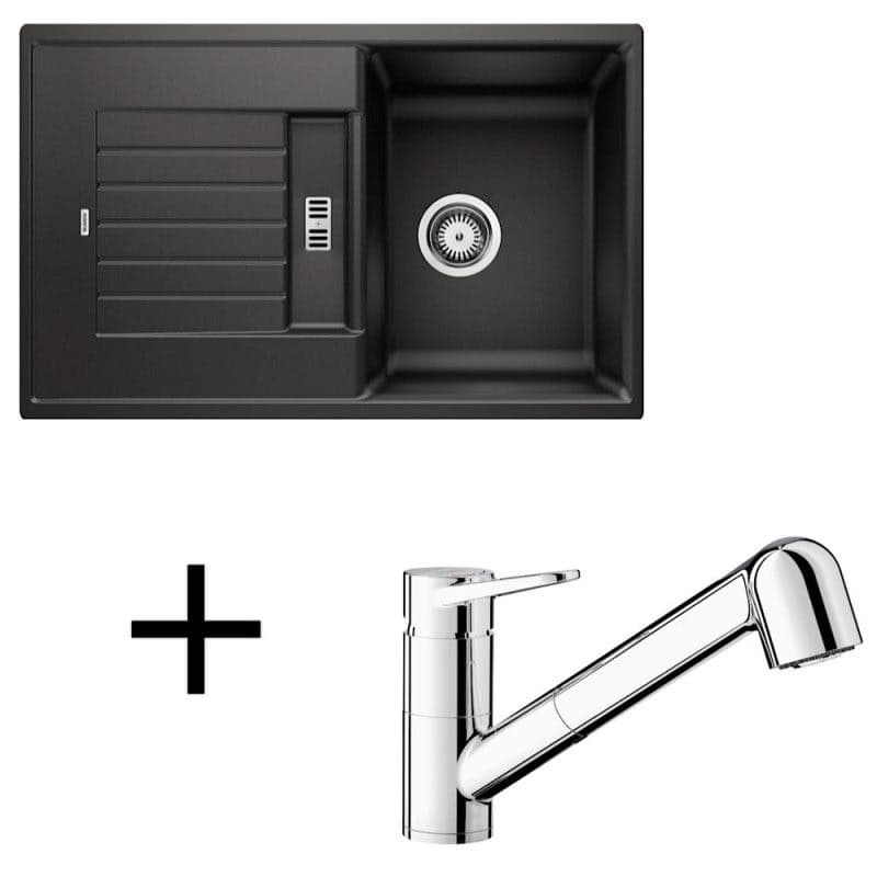 Blanco set Zia 45 S + Wega II-S chróm hliníková metalíza 1