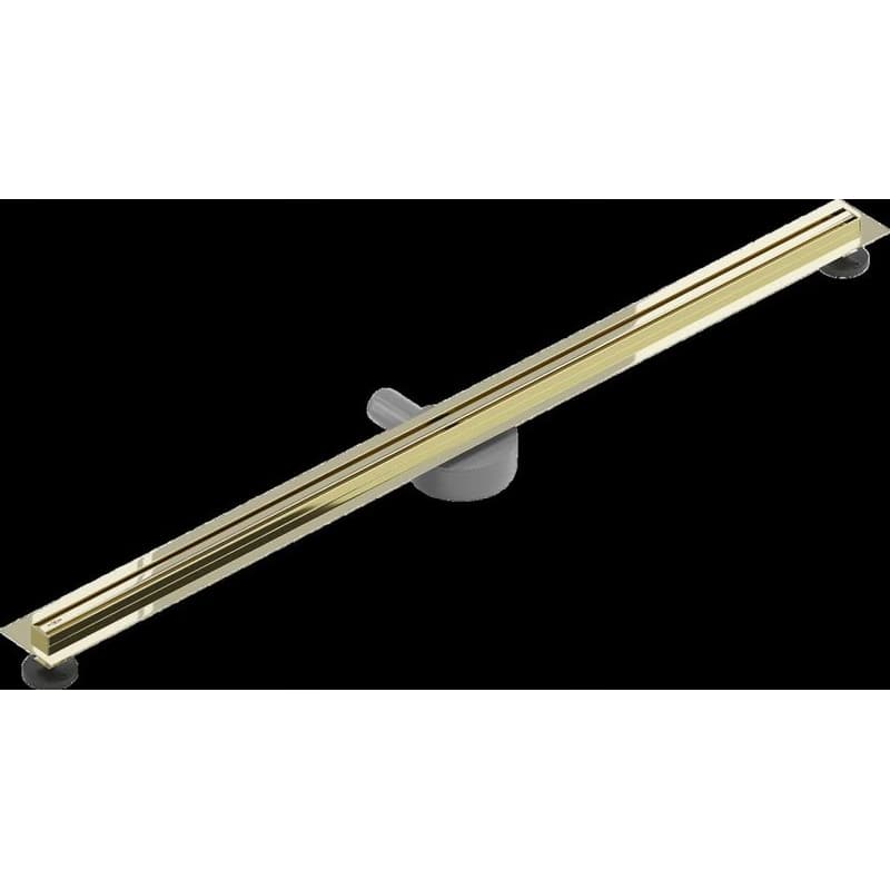 MEXEN - Flat 360° Slim podlahový žľab 130, zlatá 1541130 3