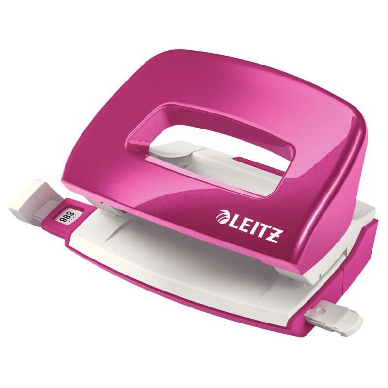 LEITZ Mini dierovač NeXXt 5060, metalická ružová