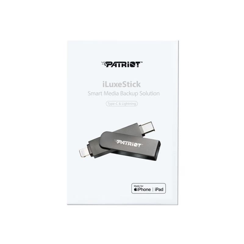 Patriot iLuxe Stick C MFi/128GB/USB 3.2/Lightning + USB-C/Čierna 4
