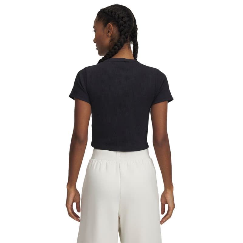 Dámske tričko s krátkym rukávom UNDER ARMOUR UA Rival Rib Baby Tee-BLK 2