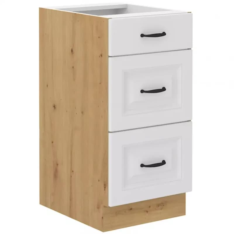 Kuchynská skrinka Stilo biela matná/artisan 40D 3S BB 1