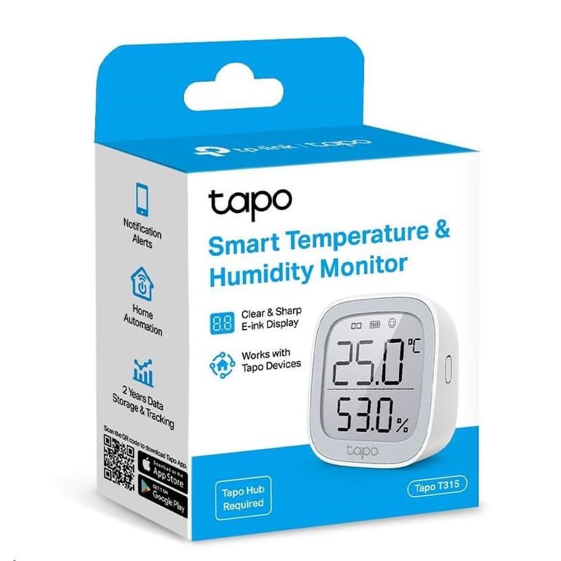 TP-Link Tapo T315 šikovný monitor teploty a vlhkosti s 2, 7" LCD displejom 4