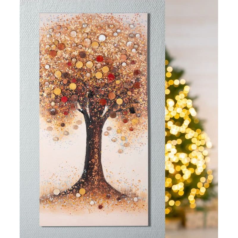 Obraz stromu "Herbstbaum" jesenná koláž 1