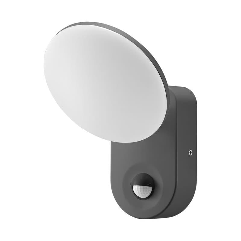 Záhradné nástenné LED svietidlo so senzorom RIOLIT 15W, 4000K, 1100lm, IP65, sivá (ORNO) 1