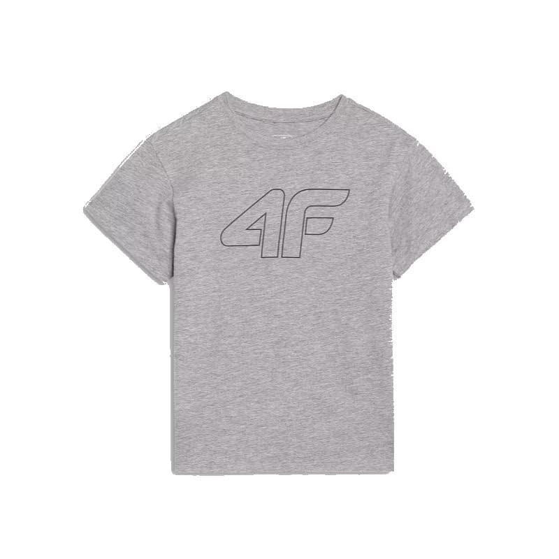 Chlapčenské tričko s krátkym rukávom 4F JUNIOR TSHIRT M2331-25M-GREY MELANGE 6