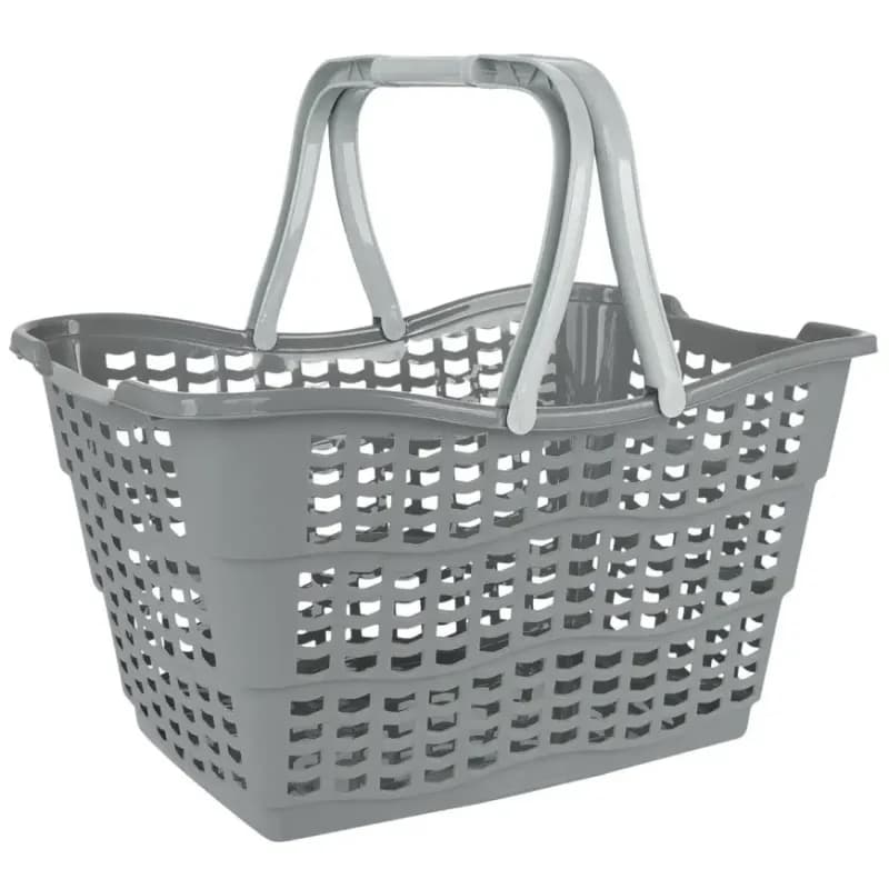 Nákupný košík Nordic sivý 40x29x22,5 cm 15l 130 1
