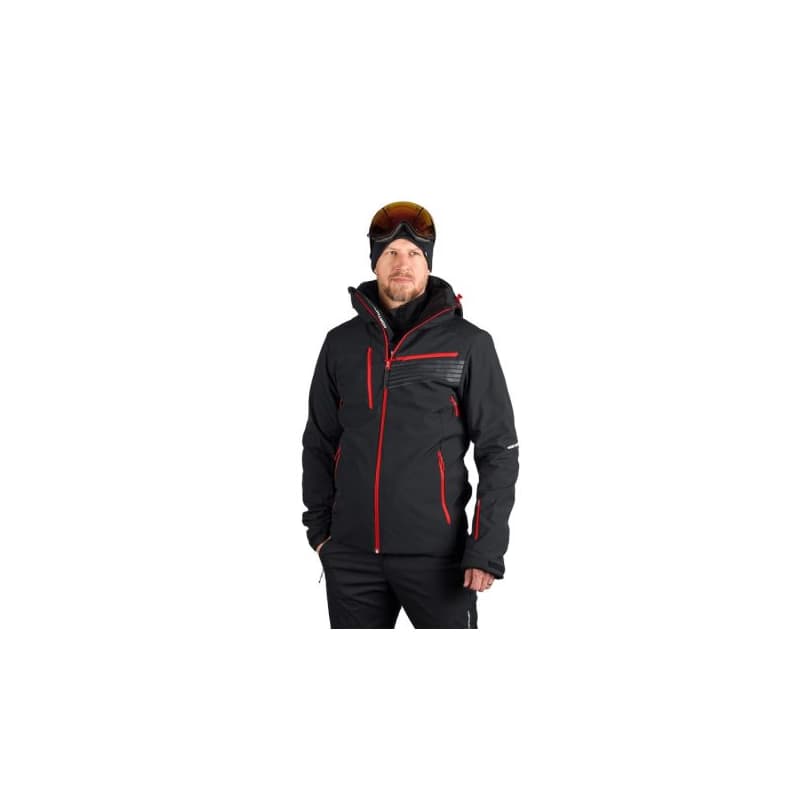 Pánska lyžiarska bunda NORTHFINDER BARTALAN-277blackred