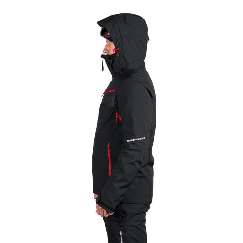 Pánska lyžiarska bunda NORTHFINDER BARTALAN-277blackred 4
