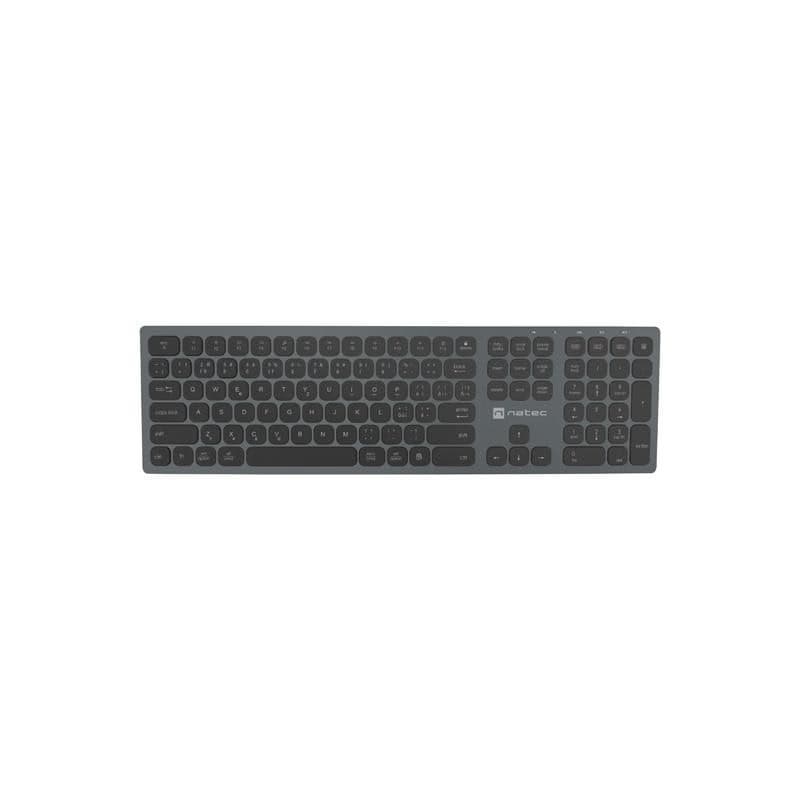 Natec klávesnica DOLPHIN/Bezdrôtová Bluetooth/SK-SK layout/Sivá