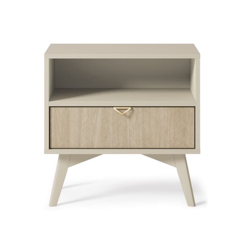 ArtPS Nočný stolík TIMBER S54 | béžová