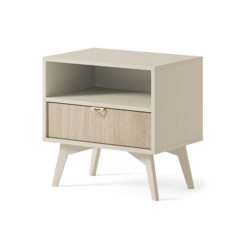 ArtPS Nočný stolík TIMBER S54 | béžová 4