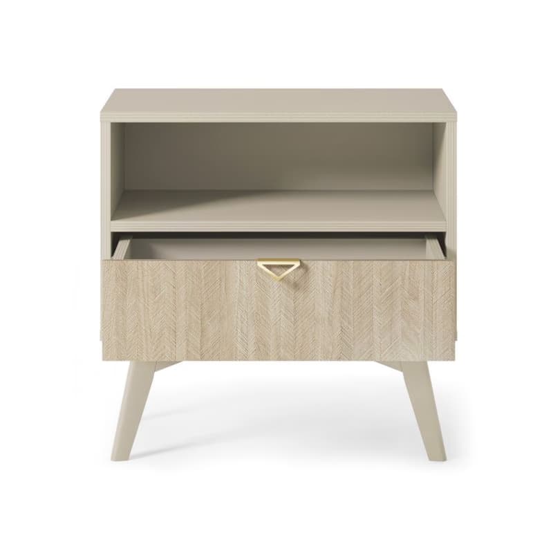 ArtPS Nočný stolík TIMBER S54 | béžová 5