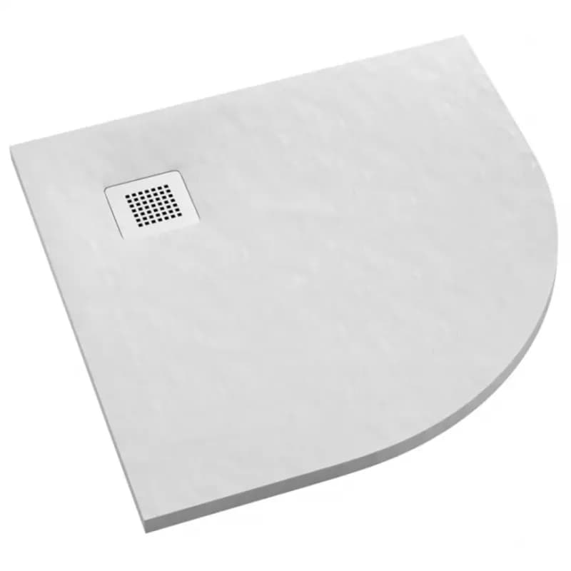 Rohová vanička Kalait White Stone 90x90x3,5 R55 3.3104/B/ST-M2 1