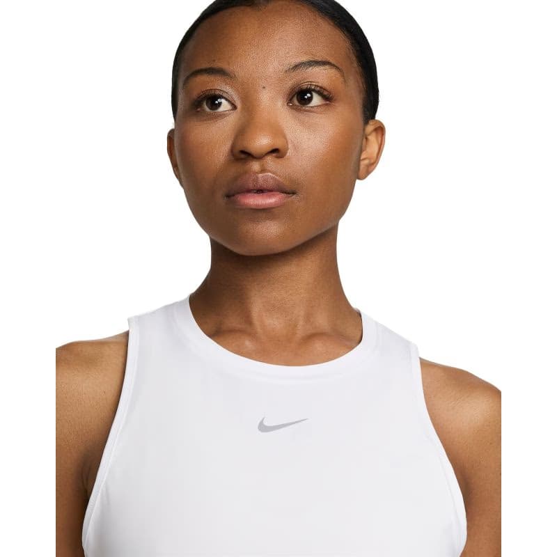 Dámske tréningové tielko NIKE W NK ONE CLASSIC DF TANK-100-White 3