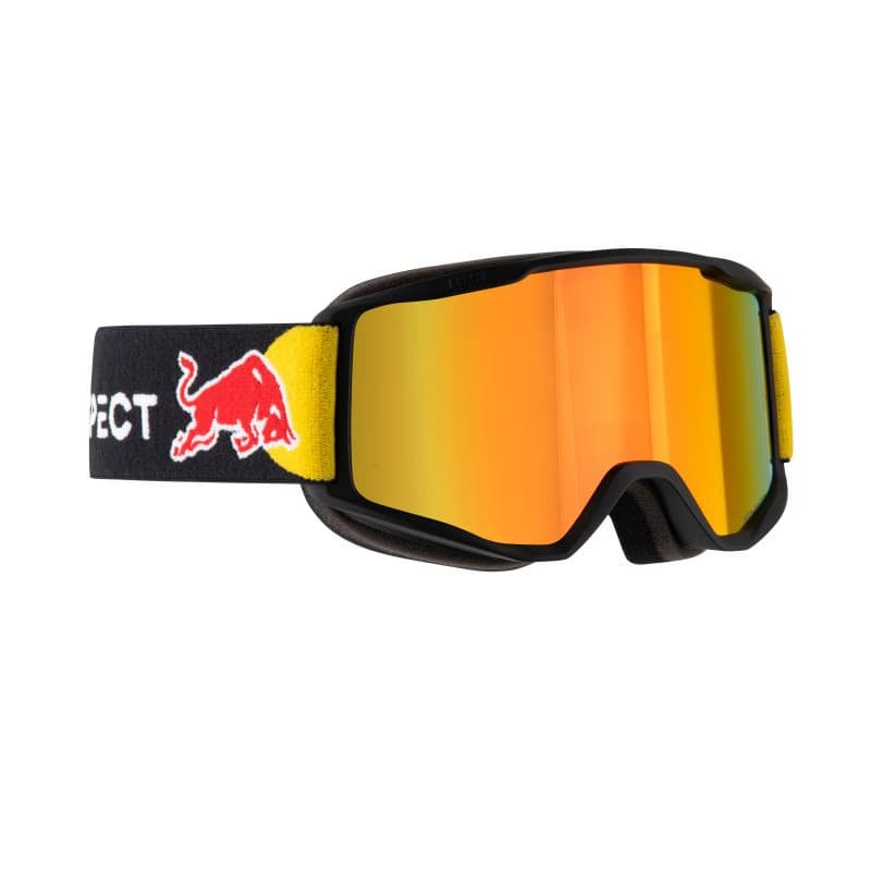 Lyžiarske okuliare RED BULL SPECT NEON 02RE2, black brown with red mirror 2