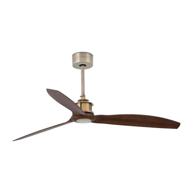 FARO Barcelona FARO 33398WT - Stropný l. JUST FAN M priemer 128 cm hnedá/mosadz Wi-Fi Tuya + diaľkové ovládanie (DO) 33398T 1