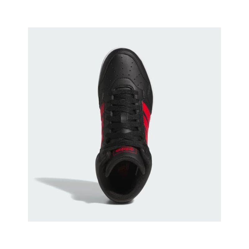 Chlapčenská rekreačná obuv ADIDAS Hoops 4.0 Mid Jr core black better scarlet cloud white 4
