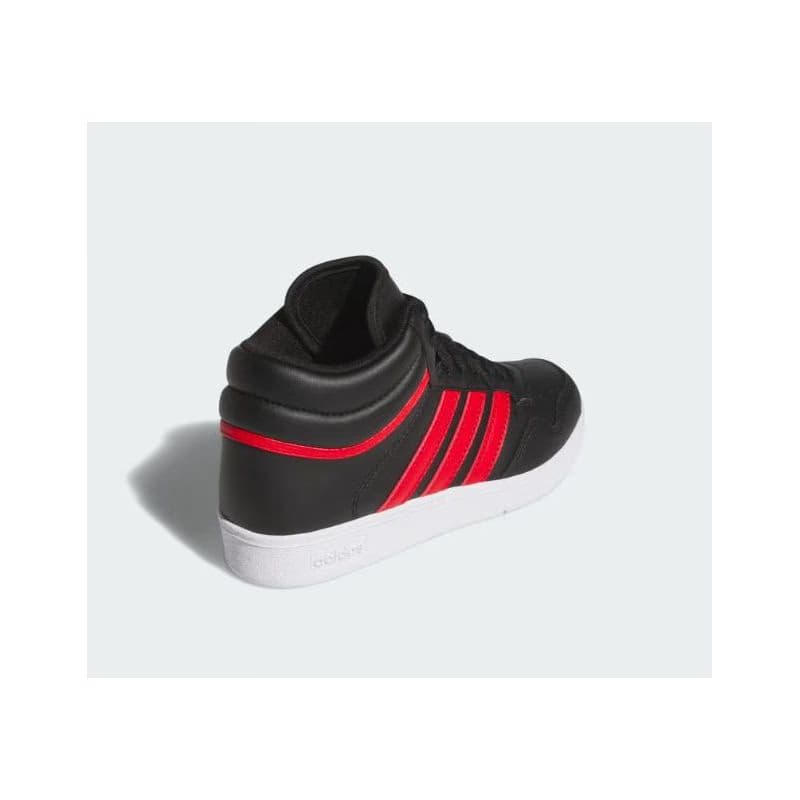 Chlapčenská rekreačná obuv ADIDAS Hoops 4.0 Mid Jr core black better scarlet cloud white 6