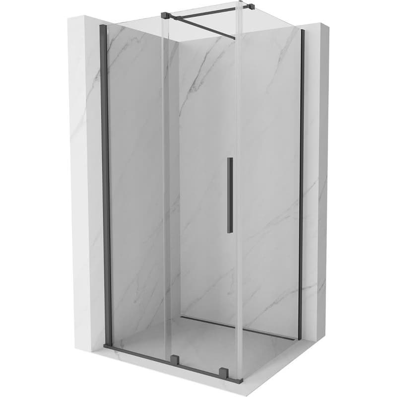 MEXEN/S - Velár sprchovací kút 110 x 85, transparent, grafit kartáčovaná 871-110-085-01-66 1
