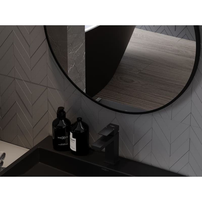 MEXEN - Loft zrkadlo 100, čierny rám 9850-100-100-000-70 5