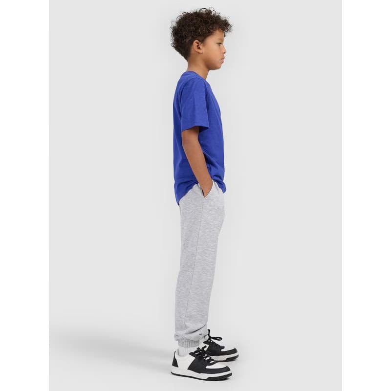 Chlapčenské tepláky 4F JUNIOR TROUSERS CAS M1188-25M-GREY MELANGE 5