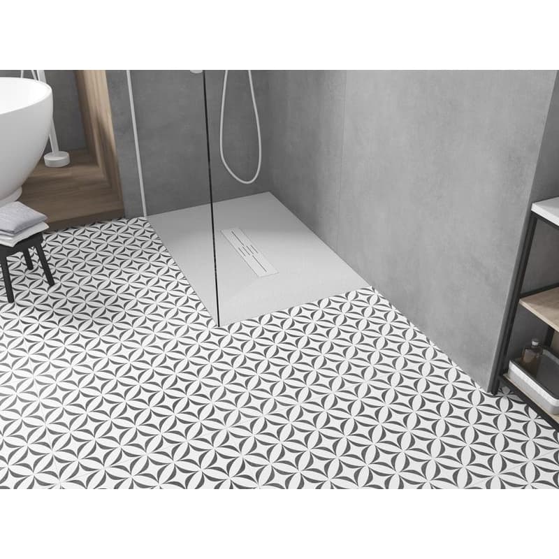 MEXEN/S - Toro obdĺžniková sprchová vanička SMC 140 x 80, biela, mriežka biela 43108014-W 2