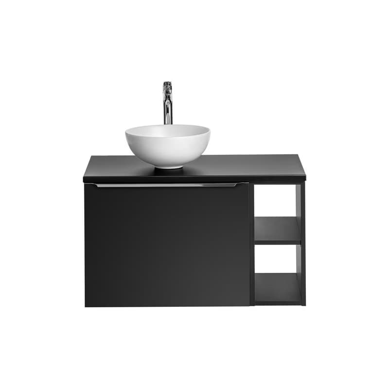 ArtCom Kúpeľňová skrinka s umývadlom a doskou SANTA FE Black DU80/2 | 80 cm 2