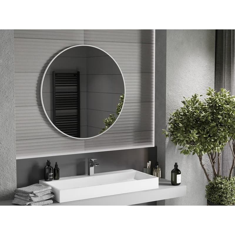MEXEN - Loft zrkadlo 90, biely rám 9850-090-090-000-20 2