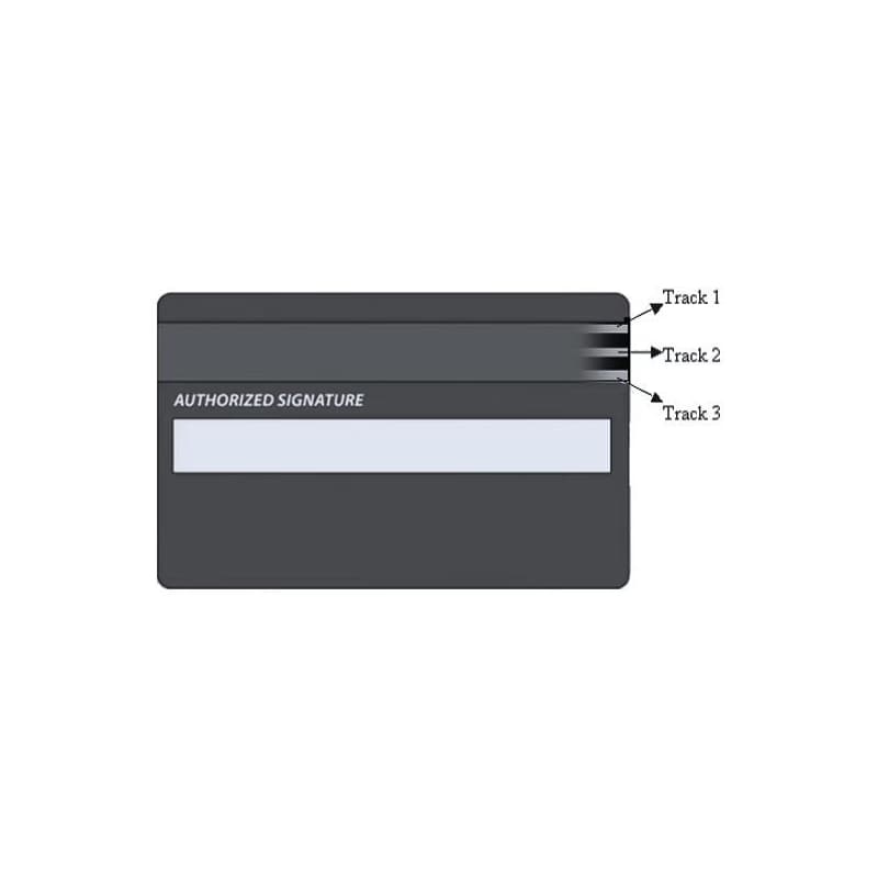 Trojstopová čítačka magnetických kariet MSR-100A, USB-COM, čierna 3
