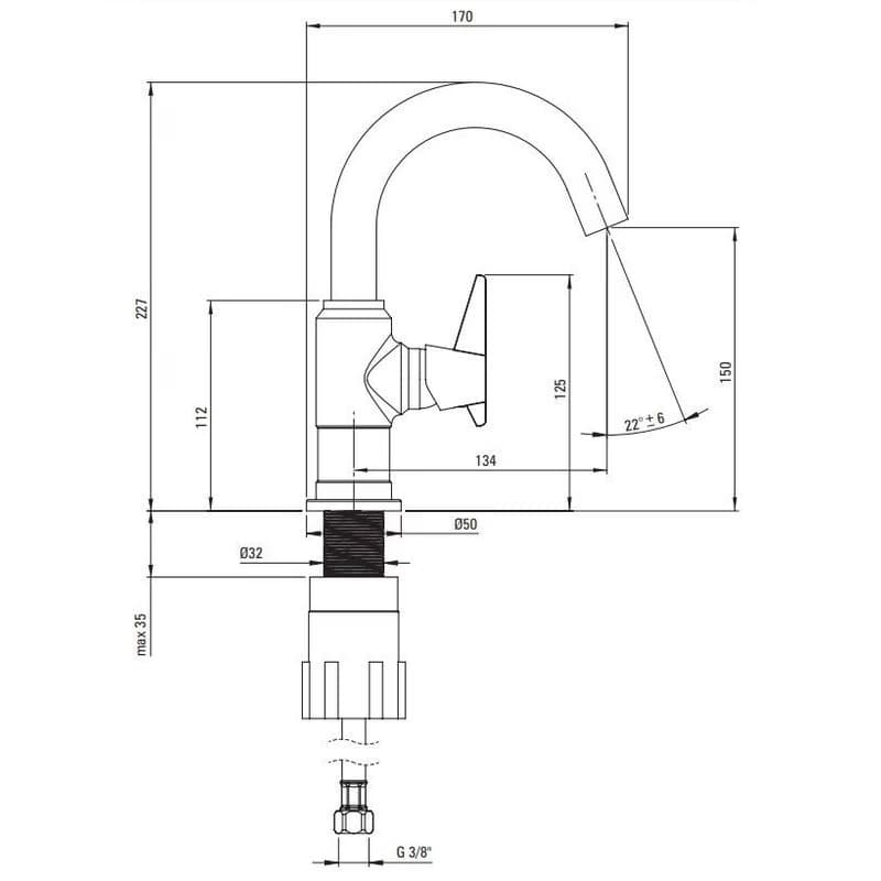 DEANTE - Umývadlová batéria Temisto chróm BQT_020M 2