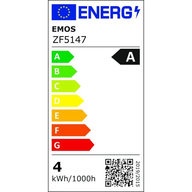LED žiarovka A60/E27/3,8W/60W/806lm/teplá biela 3
