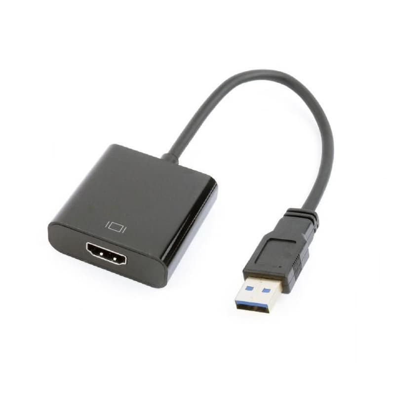 GEMBIRD Redukcia USB 3.0 - HDMI, M/F, 15cm, čierny 1