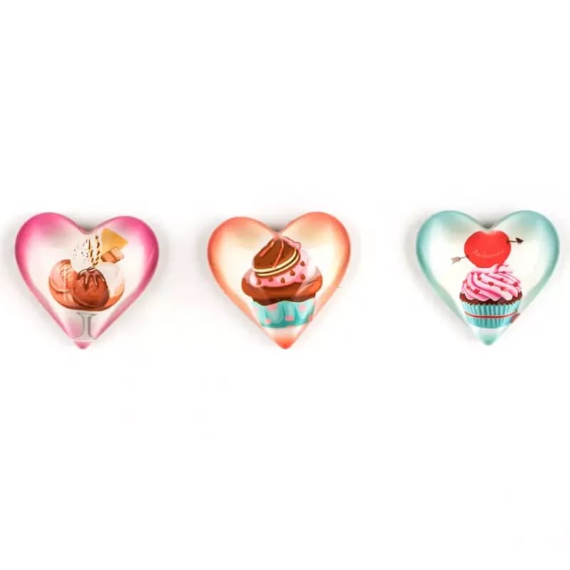 Sada 3 magnetiek Hearts Mix 1