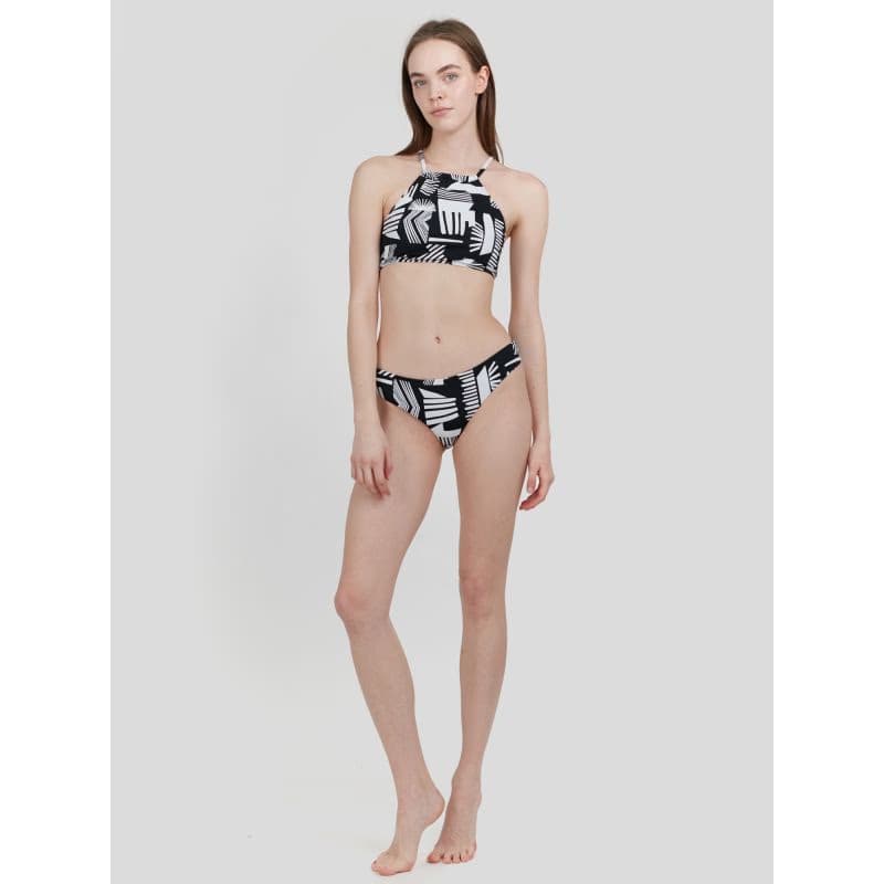 Dámske plavky vrchný diel FUNDANGO Hogg High Neck Top-899-black pattern 5